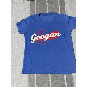 Googan‎ Squad Youth medium  Blue Graphic T-Shirt Fishing Short Sleeve Crew Neck